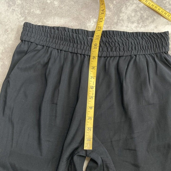 Emerson Thorpe Silk Blend Black Jogger Pants Womens Size Medium Lightweight - Picture 3 of 10
